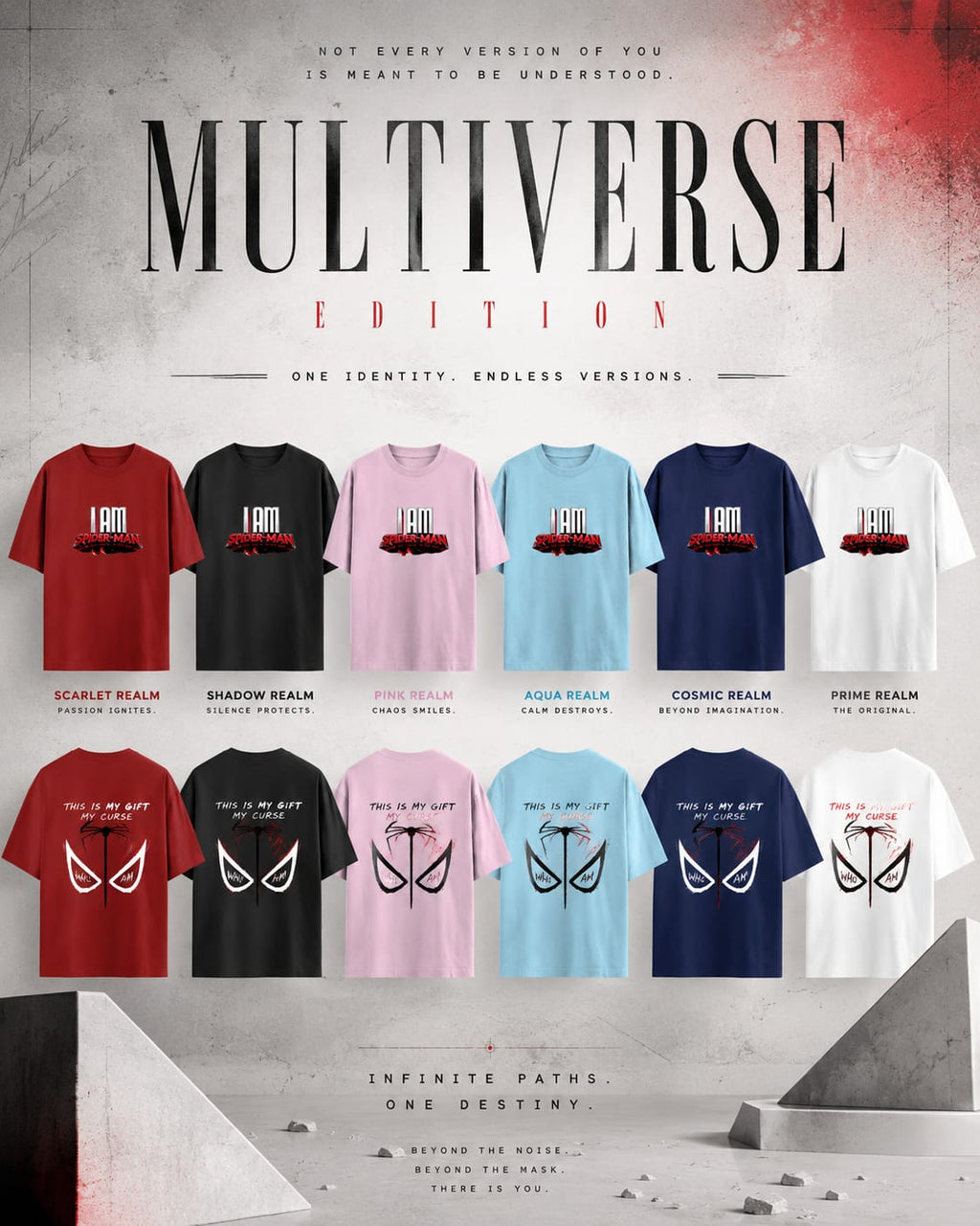 Who Am I ?? – Multiverse Edition | Premium Oversized T-Shirt