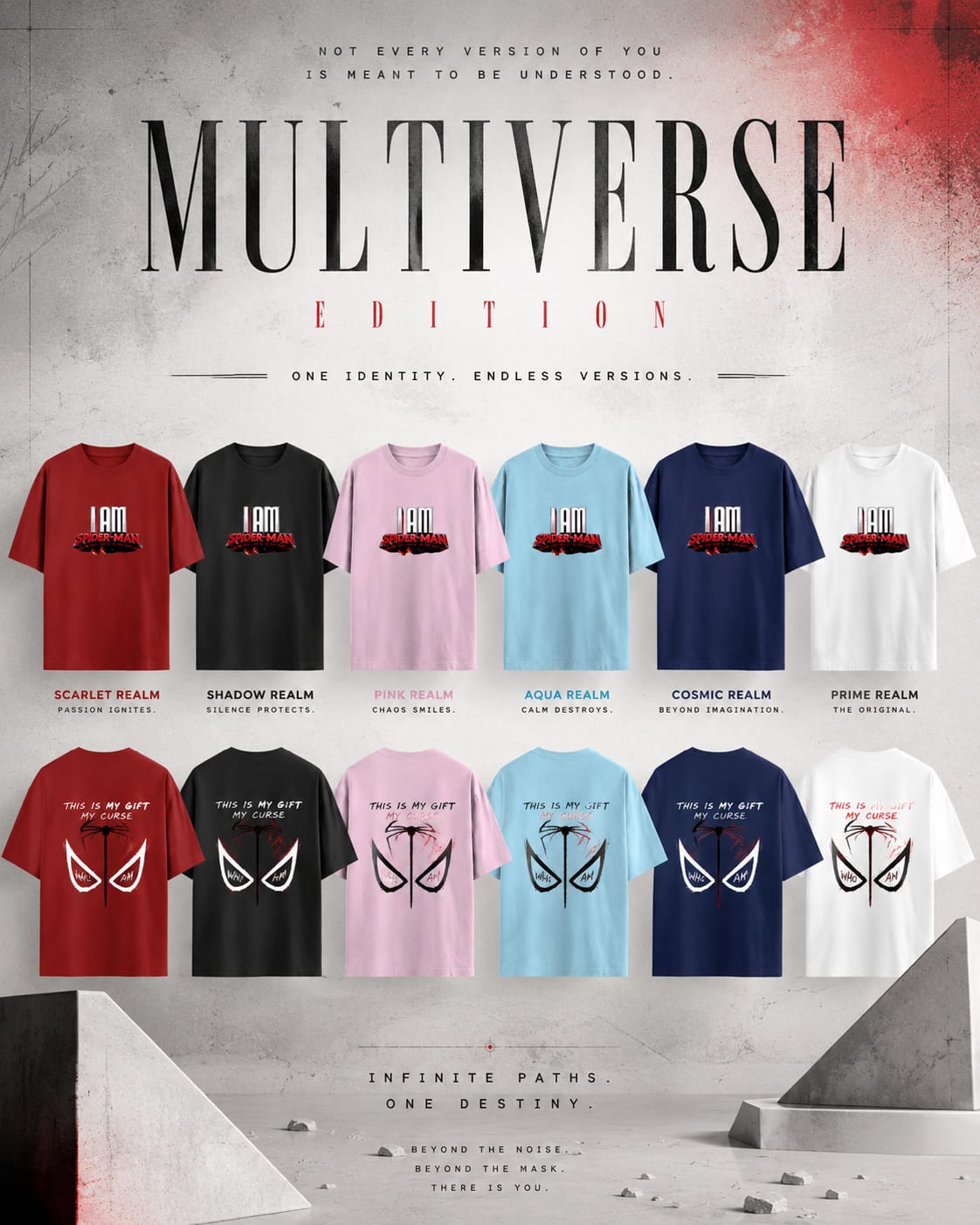 Who Am I ?? – Multiverse Edition | Premium Oversized T-Shirt