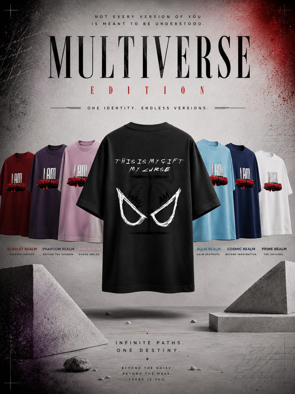 Who Am I ?? – Multiverse Edition | Premium Oversized T-Shirt
