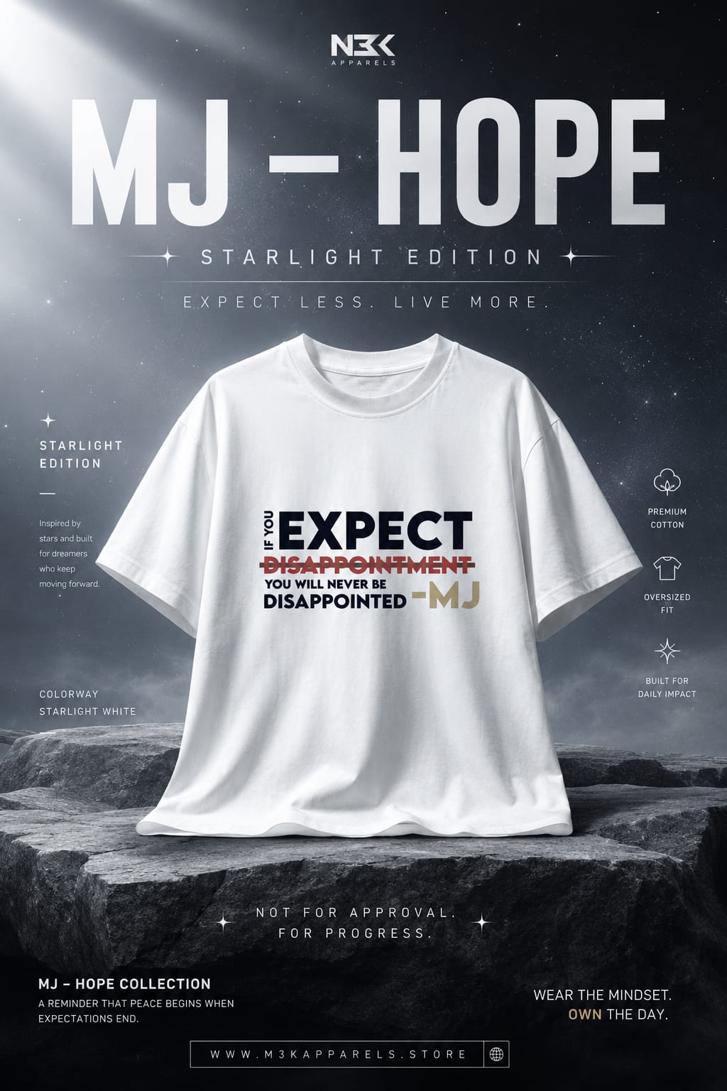 MJ – Hope: Starlight Edition | Spider-Man |Premium Oversized T-Shirt